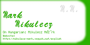 mark mikulecz business card